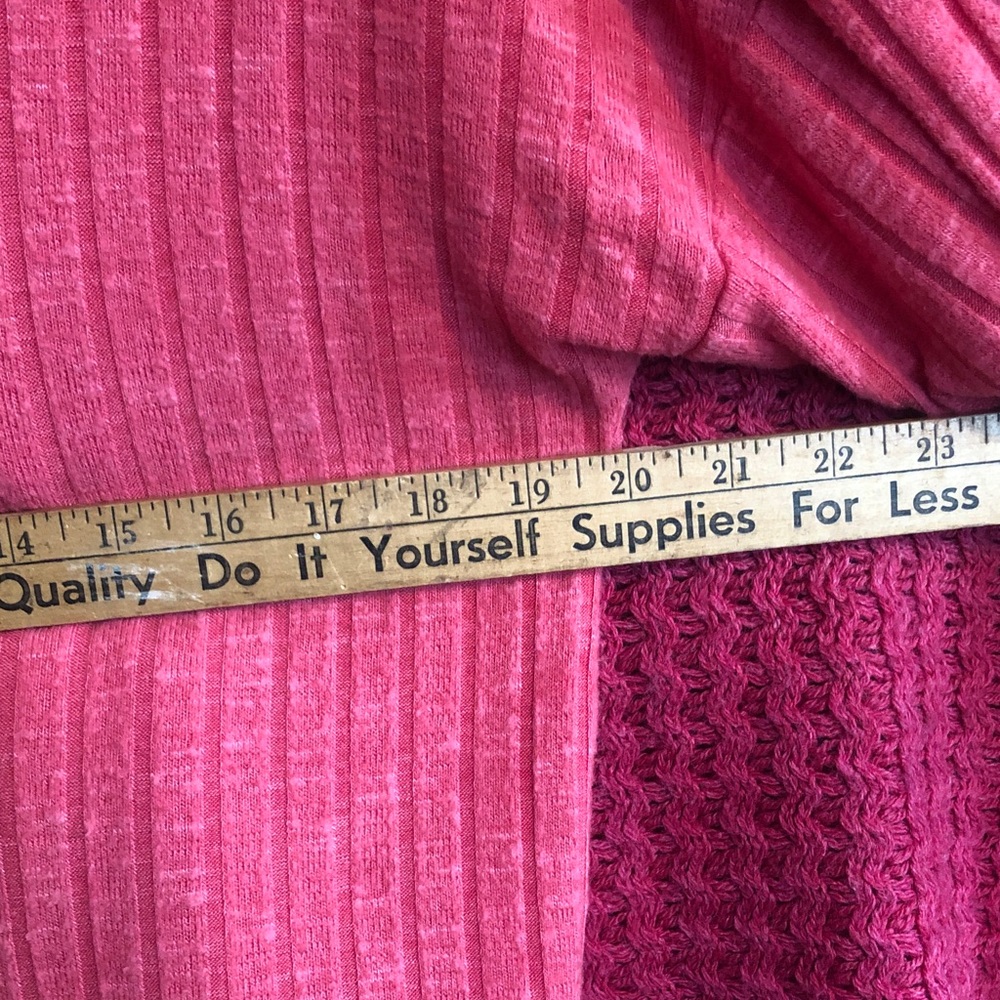 BANANA REPUBLIC size small pink cranberry turtle neck sweaters thick chunky - Picture 11 of 11